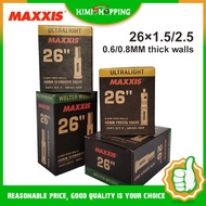 1PC MAXXIS MTB Bike bicycle Inner Tube 26 inch Ultralight Bike tube 26×1.5/2.5 AV/FV 48mm 0.6/0.8mm 