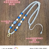 Dzi Beads Rope Chain Thangka Amulet Chain Handmade Original Agate Dzi Beads Genuine Blue Qin Dzi Bea
