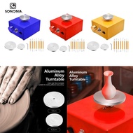 [SONONIA] Mini Pottery Wheel Turntable Tabletop Pottery Machine Tabletop Electric Pottery