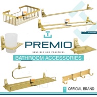 *PREMIO PERALATAN BILIK MANDI GOLD ALUMINIUM AKSESORI BILIK AIR