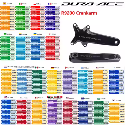 SHIMANO DURA-ACE R9200 Series R9200 Crankarm Bicycle Crank 12S 170mm Right Side/Left Side/A Pair Ori