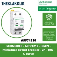 SCHNEIDER - A9F74210 - iC60N - miniature circuit breaker - 2P - 10A - C curve