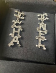 Chanel 19鑽石吊墮耳環