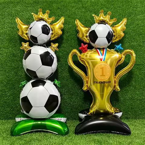 Football Party Decor Standing Soccer Trophy Balloon Football Balloon Soccer Club Birthday Decor Kids