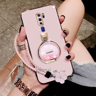 Casing oppo a5 2020 a9 2020 glitter Perfume Bottle Diamond Holder Luxury Electroplated Soft Protecti