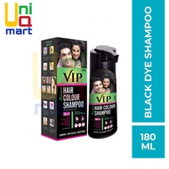VIP HAIR COLOR SHAMPOO BLACK 180ML&SACHET