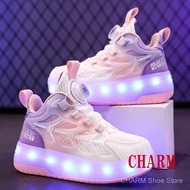 【 Original 】children's Heelys shoes, double-wheel rotating buckle, student sports pulleys, walking s