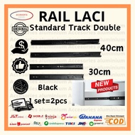 Standard Drawer Rail Double Track Drawer Rail Set 30cm/ 40cm - WELDOM