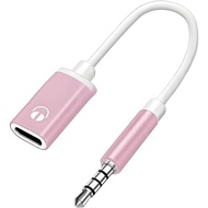 Penyesuai Jack Fon Kepala, Kabel Audio 3.5mm Lelaki ke Perempuan TypeC, Kabel Dongle Audio USB C ke 
