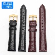 suitable for IWC Omega Vacheron Constantin Crocodile Leather Strap Mido Circular Pattern Men's Watch Chain Women's Accessories