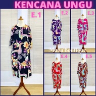 Daster Lengan 3/4 Kencana Ungu Label Biru