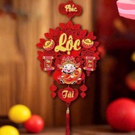 Hanging Rope Phu QuyCNY - High Quality Red Velvet Fabric, No Ruffles, No Fade - Meaningful Gift Mona