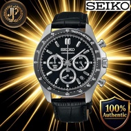 [Seiko] SEIKO 1/5 Second Chronograph Quartz CHRONOGRAPH QUARTZ Wristwatch Mens SBTR021 Black Leather