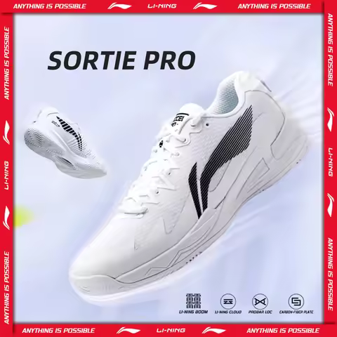 Li-Ning Unisex SORTIE PRO Professional Pickleball Shoes Lightweight High Rebound Sports Shoes LiNing