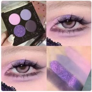 黑烬伊莫怪兽四色眼影盘 HAGGARD Imo Monster Four-Color Eyeshadow Palette Smoked Pink Brown Play Makeup Matte Str