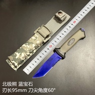 CSGO Game Cosplay Bear Knife High Hardness M9 Bowie Hunting Straight Knife Model Unsharpened Knife T