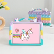 For Samsung Galaxy Tab A 10.1 2019 SM-T510 SM-T515 Tablet unicorn case cute soft glue Casing shockproof Bracket support Cover