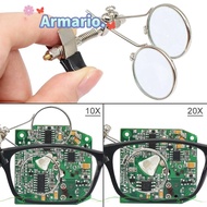 ARMARIO Clip Magnifier 10X Rotatable Professional Monocular Magnifier