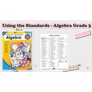 [PRE556] 130 pages  Using the Standards - Algebra Grade 3 Worksheet PDF version 电子书 (answer provided