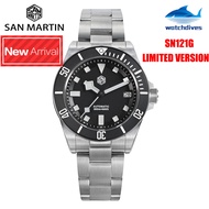◄ SN0121 Titanium Watch►Watchdives x San Martin SN0121G Classic 39mm NH35 Dive Watch 300M Waterproof