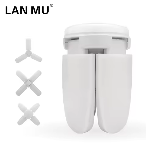 E27 LED Folding Fan Bulb 28W 45W 60W LED Light Bulb AC 220V Foldable UFO Lamp 360 Degrees Lampada LE