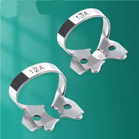 1pcs Dental Rubber Dam Clamps Stainless Steel Endodontic Restorative Barrier Clips Dentistry For Ort