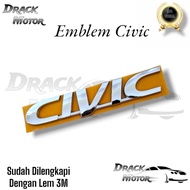 Original Chrome Civic Emblem Rear Trunk Honda Civic 1996-2000 Car Emblem/ Civic Honda CIVIC FERIO 19