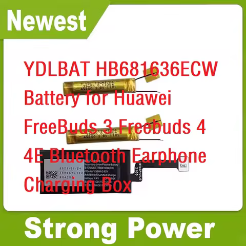 YDLBAT HB681636ECW Battery for Huawei FreeBuds 3 Freebuds 4 4E Bluetooth Earphone Charging Box