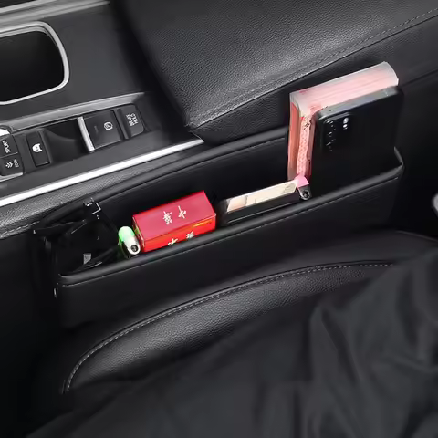 For Seat Ibiza Mk2 6L Cupra R 6K 2002~2008 Car Seat Gap Storage Box Holding Phones,Key,Wallet,Card,S