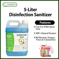 LiveTech Hand Sanitizer 5L Disinfectant Liquid HYPO Chlorine Dioxide Fogging Corona Covid-19 Smoke F