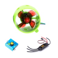 DIY RC Robot Submarine Motor DC 12V-24V 20A Underwater Jet Boat Thruster Engine 4 Blade Positive Pro