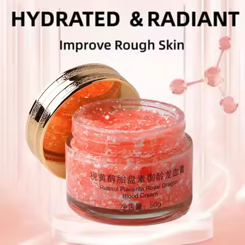 50g Dragon Blood Retinol Face Cream Smoothing Firming Face Serum Moisturizer with Placenta Extract R