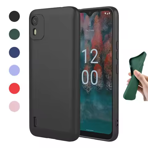 Flexible Liquid Silicone Case For Nokia C110 C12 C31 G22 Protective Cover Bumper Fundas Coque Shell