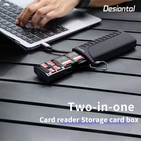 Type-C Card Reader USB 3.1 to SD Micro SD TF Memory Card Device Multi-function SD Card Storage Box H