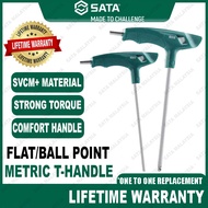 SATA Metric T-Handle Hex Key T Handle Sata T Shape Hex Key Allen Wrench Set Ball Point Hex Key Sata 