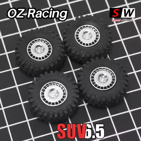 SW 1/64 SUV Off Road Wheels 12.5mm 13.5mm Tire Stance Rims Pancake/ TE37/ OZ Rally/KMC-A/B for 1:64 