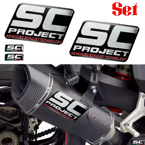 For SC Project Exhaust Sticker Escape KTM Honda Kawasaki BMW Yamaha Aprilia Ducati CF MOTO Motorcycl