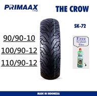 PRIMAAX Tire (90/90-10,100/90-12,110/90-12,120/70-12,130/70-12) Free Pito & Tire Sealant
