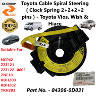Toyota Cable Spiral Steering ( Clock Spring-2+2+2+2 Pins ) - Toyota Vios Wish & Hiace ( 84306-0D031