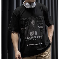 S-5XL Ready stock Newjeans Hanni T-shirt Kpop Merch Nwjns Gift for Bunny Fashion Newjeans Summer Sho