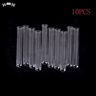 ☟10pcs 100mm Pyrex Glass Blowing Tubes 4 Inch Long Thick Wall Test Tube Lab Supplies vr