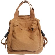 Sumleno Small Boho Canvas Backpack for Women Vintage Style Outdoor Travel Bag Casual Daypack Grunge 