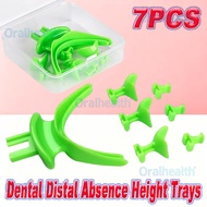 7Pcs/set Dental Centric Impression Trays BPS Bite Registration Denture Repair Occlusal Record Articu