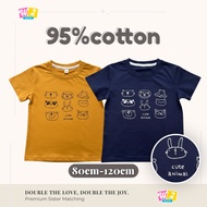 W2 Kids Sisters Matching T-Shirt 95% Cotton Soft Girls Tee Twin Outfit Casual Summer Top
