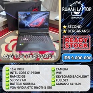 Laptop Asus ROG Strix G531GU (second). Intel Core i7-9750H. RAM 32 GB. SSD 512 GB. VGA 6 GB