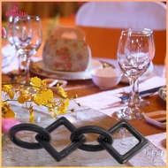 Chain Link Decoration Decor Crafts Ornament Wooden for Bedroom Office Tray