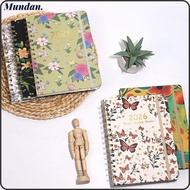 MUNDAN 2026 Planner, Weekly and Monthly A5 Calendar 2026, Jan.2026 - Dec.2026 Monthly Tabs Agenda Co