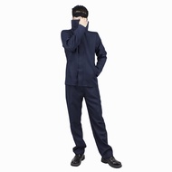 Gojo Satoru Anime Cosplay Costume for Men, Jujutsu Kaisen Halloween Outfit with Blindfold Eye Mask