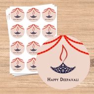 Non-Custom order: Diwali Stickers Labels  Deepavali Sticker Labels  Happy Deepavali  Festival Of Lights