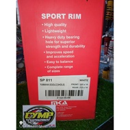 RCB  RB 8 WHITE MAGS W/FREE RB STICKER & FREE TIRE VALVE 2PCS MIO SPORTY/MIO i 125